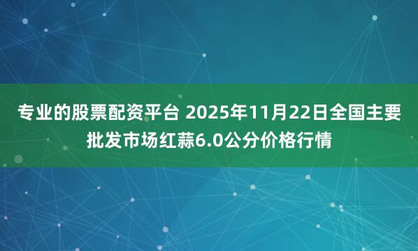 专业的股票配资平台 2025年11月22日全国主要批发市场红蒜6.0公分价格行情